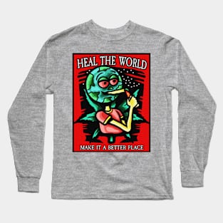 Heal The World / Marijuana Long Sleeve T-Shirt